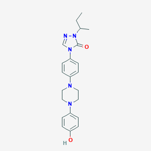 molecular formula C22H27N5O2 B016545 1-(sec-Butyl)-4-(4-(4-(4-hydroxyphenyl)piperazin-1-yl)phenyl)-1H-1,2,4-triazol-5(4H)-one CAS No. 106461-41-0