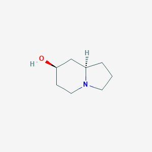 molecular formula C8H15NO B1654525 rac-(7R,8aR)-octahydroindolizin-7-ol CAS No. 2407-70-7