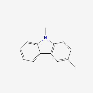 molecular formula C14H13N B1654526 9H-Carbazole, 3,9-dimethyl- CAS No. 24075-48-7