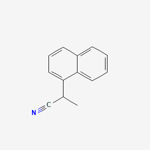 molecular formula C13H11N B1654532 alpha-Methylnaphthalene-1-acetonitrile CAS No. 24168-42-1