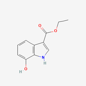molecular formula C11H11NO3 B1654544 Ethyl 7-hydroxy-1H-indole-3-carboxylate CAS No. 24370-71-6