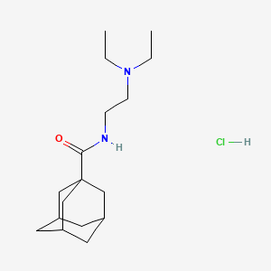 N-(2-(Diethylamino)ethyl)tricyclo(3.3.1.1(sup 3,7))decane-1-carboxamide monohydrochloride