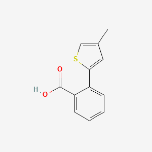 molecular formula C12H10O2S B1654603 2-(4-Methylthiophen-2-yl)benzoic acid CAS No. 252760-02-4