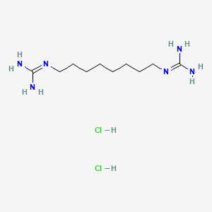 molecular formula C10H26Cl2N6 B1654606 1-[8-(diaminomethylideneamino)octyl]guanidine;dihydrochloride CAS No. 25303-05-3