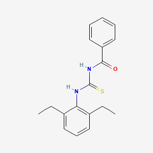 molecular formula C18H20N2OS B1654611 N-[(2,6-diethylphenyl)carbamothioyl]benzamide CAS No. 25343-25-3