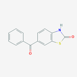 molecular formula C14H9NO2S B165463 6-Benzoylbenzothiazolin-2-one CAS No. 133044-31-2