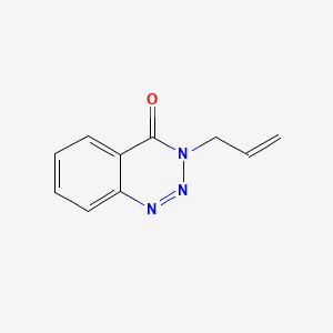 molecular formula C10H9N3O B1654633 3-Allyl-1,2,3-benzotriazin-4(3H)-one CAS No. 25465-49-0