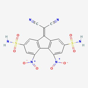 B1654637 9-(Dicyanomethylene)-4,5-dinitrofluorene-2,7-disulfonamide CAS No. 254980-60-4