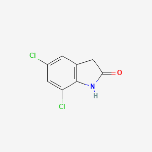 molecular formula C8H5Cl2NO B1654648 5,7-Dichloroindolin-2-one CAS No. 25576-67-4