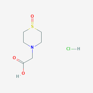 molecular formula C6H12ClNO3S B1654686 1-Oxide-4-thiomorpholine acetic acid CAS No. 258530-60-8