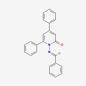 B1654734 1-(Benzylideneamino)-4,6-diphenylpyridin-2(1H)-one CAS No. 26478-99-9