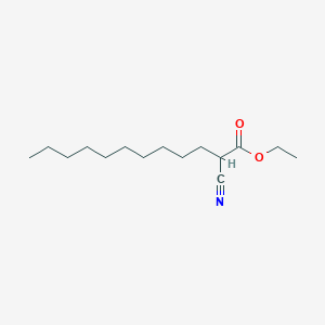 molecular formula C15H27NO2 B1654739 Ethyl 2-cyanododecanoate CAS No. 26526-78-3