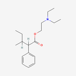 B1654754 2-(Diethylamino)ethyl 3-methyl-2-phenylpentanoate CAS No. 26878-41-1