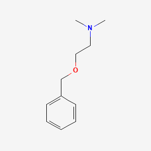 molecular formula C11H17NO B1654763 Ethylamine, 2-(benzyloxy)-N,N-dimethyl- CAS No. 27058-12-4