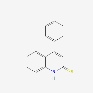 molecular formula C15H11NS B1654777 4-phenyl-1H-quinoline-2-thione CAS No. 27309-54-2