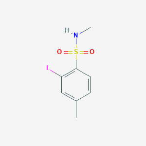 molecular formula C8H10INO2S B1654780 Benzenesulfonamide, 2-iodo-N,4-dimethyl- CAS No. 273208-11-0