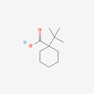 molecular formula C11H20O2 B1654782 Cyclohexanecarboxylic acid, 1-(1,1-dimethylethyl)- CAS No. 27334-43-6
