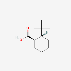 molecular formula C11H20O2 B1654785 Cyclohexanecarboxylic acid, 2-(1,1-dimethylethyl)-, trans- CAS No. 27392-16-1
