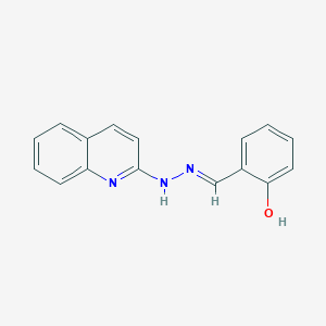 2-{(E)-[2-(quinolin-2-yl)hydrazinylidene]methyl}phenol