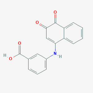 3-[(3,4-Dioxonaphthalen-1-yl)amino]benzoic acid