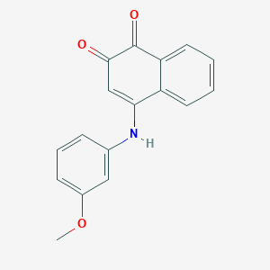 4-[(3-Methoxyphenyl)amino]naphthalene-1,2-dione