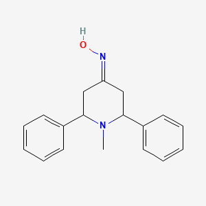 N-(1-methyl-2,6-diphenylpiperidin-4-ylidene)hydroxylamine