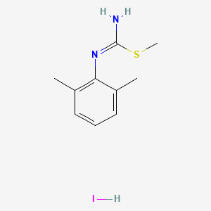 molecular formula C10H15IN2S B1654818 N-(2,6-dimethylphenyl)(methylsulfanyl)methanimidamide hydroiodide CAS No. 27806-86-6