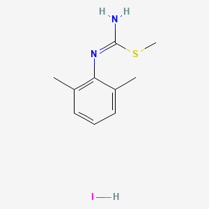 Pseudourea, 2-methyl-2-thio-3-(2,6-xylyl)-, hydriodide