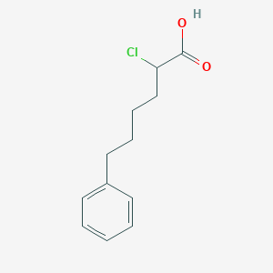 molecular formula C12H15ClO2 B165482 2-Chloro-6-phenylhexanoic acid CAS No. 128409-71-2