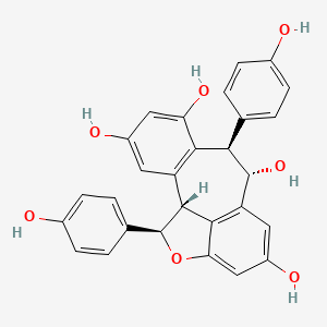 molecular formula C28H22O7 B1654844 (-)-AmpelopsinA CAS No. 280561-81-1
