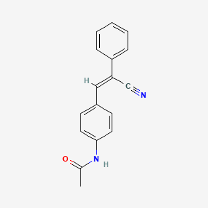 molecular formula C17H14N2O B1654857 N-(4-(2-Cyano-2-phenylvinyl)phenyl)acetamide CAS No. 28149-62-4
