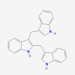 molecular formula C26H21N3 B165486 2,3-Bis(3-indolylmethyl)indole CAS No. 138250-72-3