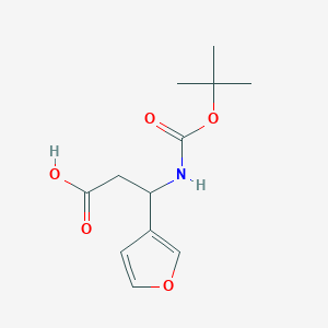 3-tert-Butoxycarbonylamino-3-furan-3-yl-propionic acid