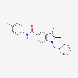 1-benzyl-2,3-dimethyl-N-(4-methylphenyl)indole-5-carboxamide