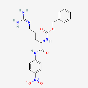 molecular formula C20H24N6O5 B1654931 Z-Arg-pNA HCl CAS No. 29542-03-8