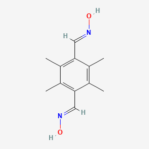 molecular formula C12H16N2O2 B1654934 1,4-Benzenedicarboxaldehyde, 2,3,5,6-tetramethyl-, dioxime CAS No. 2958-60-3