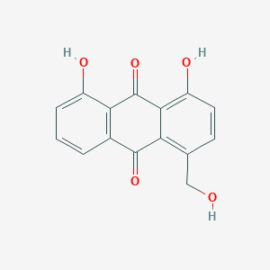 molecular formula C15H10O5 B165497 1,8-Dihydroxy-4-hydroxymethylanthraquinone CAS No. 128341-04-8