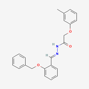 molecular formula C23H22N2O3 B1654992 N'-(2-(Benzyloxy)benzylidene)-2-(3-methylphenoxy)acetohydrazide CAS No. 303083-77-4