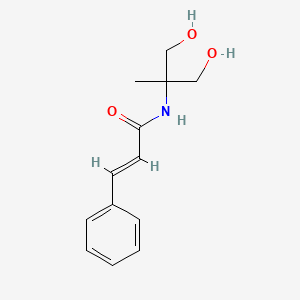 molecular formula C13H17NO3 B1655026 N-(2-Hydroxy-1-hydroxymethyl-1-methylethyl)cinnamamide CAS No. 30687-15-1