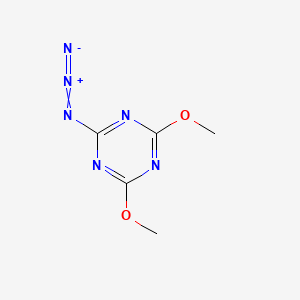molecular formula C5H6N6O2 B1655035 2-Azido-4,6-dimethoxy-1,3,5-triazine CAS No. 30805-07-3