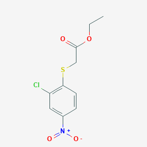 molecular formula C10H10ClNO4S B1655041 Ethyl 2-(2-chloro-4-nitrophenyl)sulfanylacetate CAS No. 30880-65-0