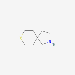 molecular formula C8H15NS B1655049 8-Thia-2-azaspiro[4.5]decane CAS No. 310-94-1