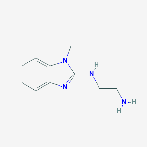 molecular formula C10H14N4 B165505 N1-(1-Methyl-1H-benzo[d]imidazol-2-yl)ethane-1,2-diamine CAS No. 139703-59-6