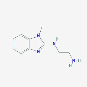 molecular formula C10H14N4 B165505 2-[N-(2-Aminoethyl)amino]-1-methyl-1H-benzimidazole CAS No. 139703-59-6