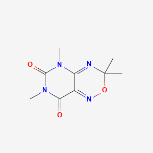 3H-Pyrimido(5,4-c)(1,2,5)oxadiazine-6,8(5H,7H)-dione, 3,3,5,7-tetramethyl-