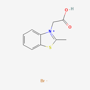 molecular formula C10H10BrNO2S B1655059 Benzothiazolium, 3-(carboxymethyl)-2-methyl-, bromide CAS No. 3121-52-6