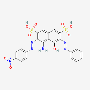 2,7-Naphthalenedisulfonic acid, 4-amino-5-hydroxy-3-[(4-nitrophenyl)azo]-6-(phenylazo)-