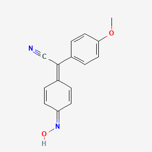 2-(4-Hydroxyiminocyclohexa-2,5-dien-1-ylidene)-2-(4-methoxyphenyl)acetonitrile
