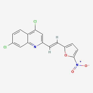 4,7-Dichloro-2-(5-nitro-2-furylvinyl)quinoline