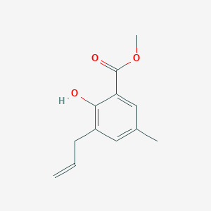 molecular formula C12H14O3 B1655074 Methyl 2-hydroxy-5-methyl-3-(prop-2-en-1-yl)benzoate CAS No. 31456-96-9
